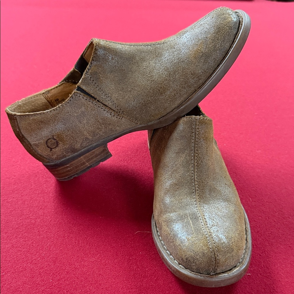 Born Women's Tan Leather Loafers